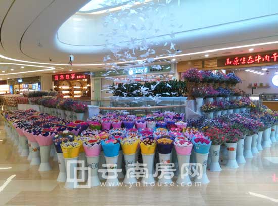 商場內的鮮花 商場內的鮮花