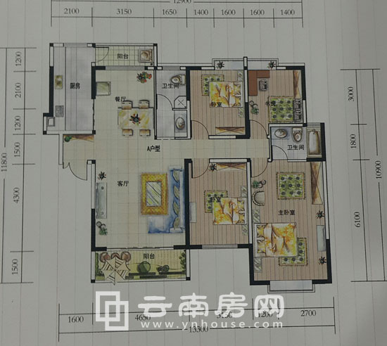 富安財富廣場A戶型圖 富安財富廣場A戶型圖