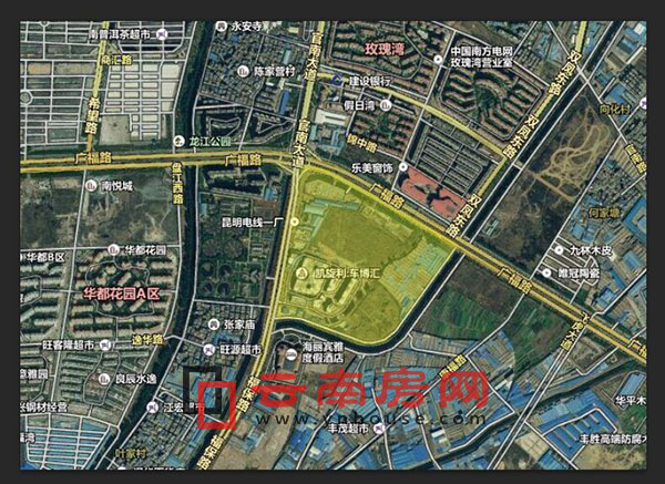 滇池泛亞國際汽車城地塊位置 滇池泛亞國際汽車城地塊位置