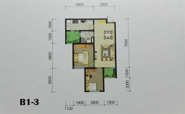 紫 薇 苑B1-3戶型 紫 薇 苑B1-3戶型