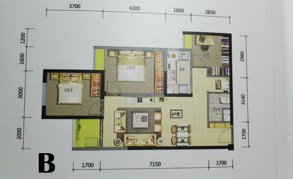 金 盞 苑B戶型 金 盞 苑B戶型
