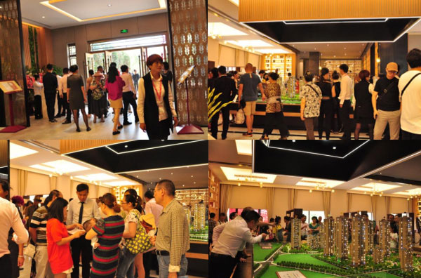 中海龍泉公館售樓部人山人海 中海龍泉公館售樓部人山人海