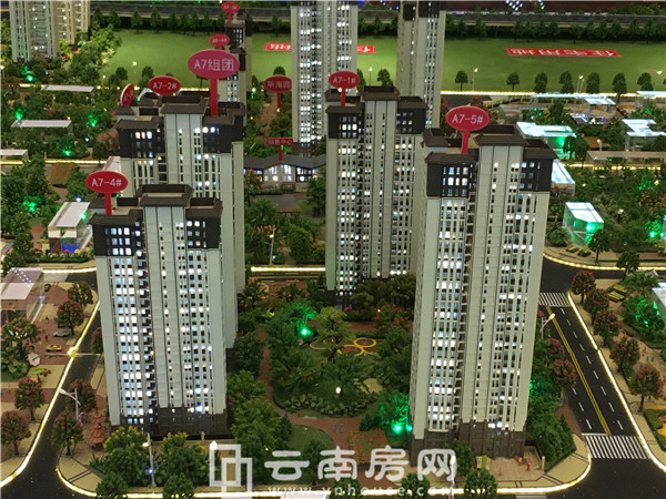 河畔俊園A7地塊沙盤圖 河畔俊園A7地塊沙盤圖