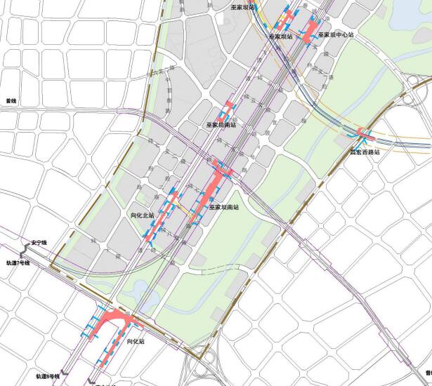 巫家壩核心區(qū)地鐵規(guī)劃圖 巫家壩核心區(qū)地鐵規(guī)劃圖