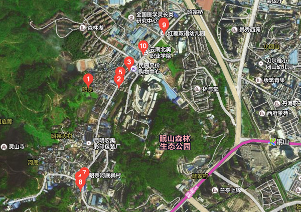 昭宗片區城中村所在位置 昭宗片區城中村所在位置