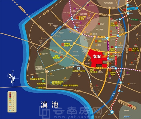 恒泰·滇池名門區(qū)位圖 恒泰·滇池名門區(qū)位圖