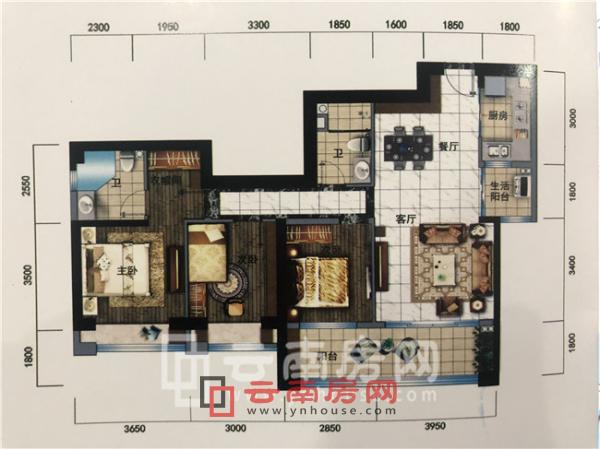 碧桂園北城映象A5戶型圖 碧桂園北城映象A5戶型圖