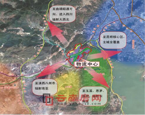 昆明長坡泛亞國際物流園區區位圖 昆明長坡泛亞國際物流園區區位圖