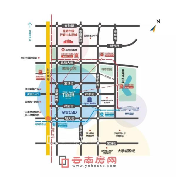 融創孔雀鎮區位圖 融創孔雀鎮區位圖