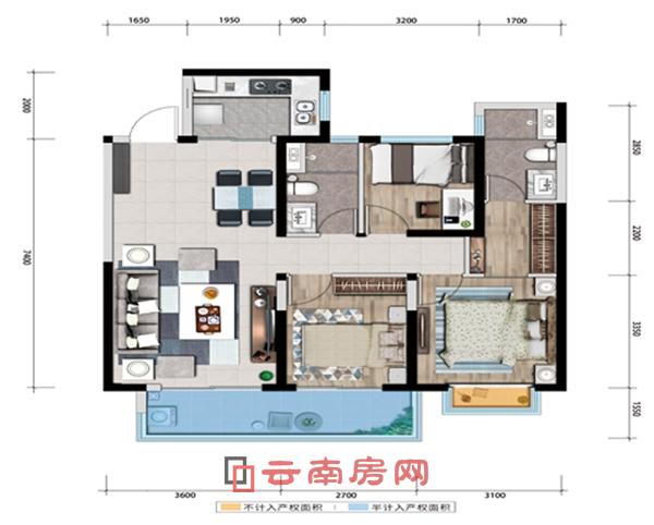 俊發(fā)龍泉俊園B戶型圖賞析 俊發(fā)龍泉俊園B戶型圖賞析