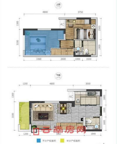 俊發(fā)藍(lán)湖俊園55平方米戶型為兩房戶型 俊發(fā)藍(lán)湖俊園55平方米戶型為兩房戶型
