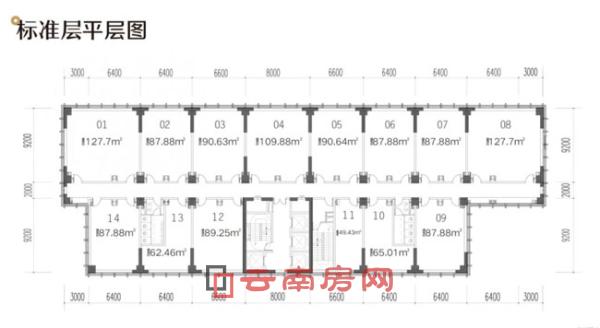 中南云境LOFT產(chǎn)品標(biāo)準(zhǔn)平層圖 中南云境LOFT產(chǎn)品標(biāo)準(zhǔn)平層圖
