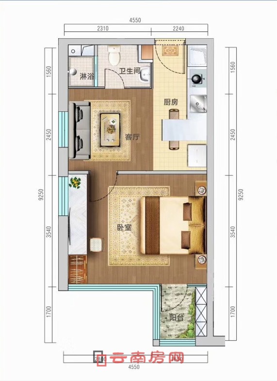 恒泰·滇池名門公寓B1戶型圖鑒賞 恒泰·滇池名門公寓B1戶型圖鑒賞