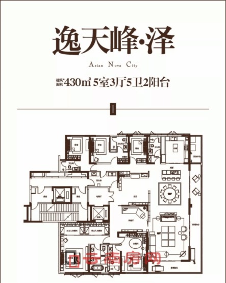 俊發(fā)逸天峰建面約430平米戶型圖 俊發(fā)逸天峰建面約430平米戶型圖