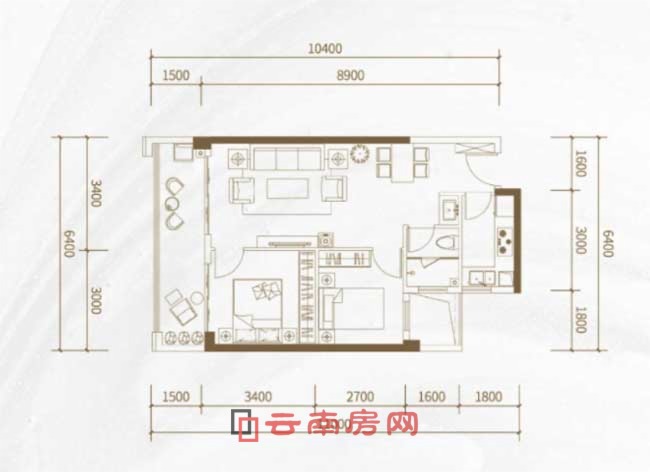 光明璟宸78平米兩室戶型圖 光明璟宸78平米兩室戶型圖