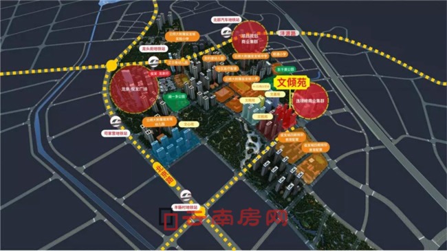 俊發城新推文傾苑地塊示意圖 俊發城新推文傾苑地塊示意圖