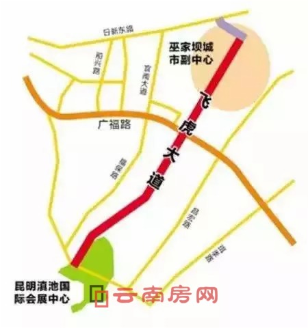 飛虎大道走向示意圖 飛虎大道走向示意圖