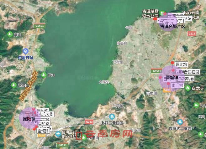 晉寧昆陽、晉城、古滇三片區(qū)一級(jí)住宅用地范圍 晉寧昆陽、晉城、古滇三片區(qū)一級(jí)住宅用地范圍