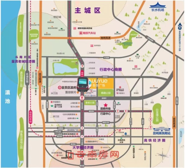 呈貢吾悅廣場(chǎng)項(xiàng)目區(qū)位圖 呈貢吾悅廣場(chǎng)項(xiàng)目區(qū)位圖