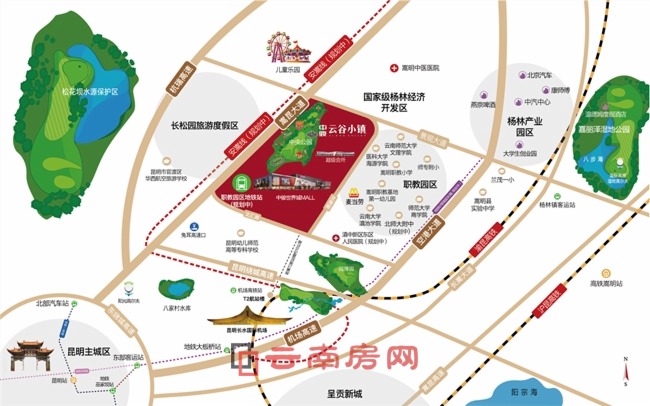 中駿云谷小鎮區位圖 中駿云谷小鎮區位圖