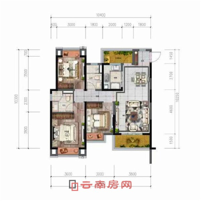 雨花玖悅項目C戶型圖 雨花玖悅項目C戶型圖