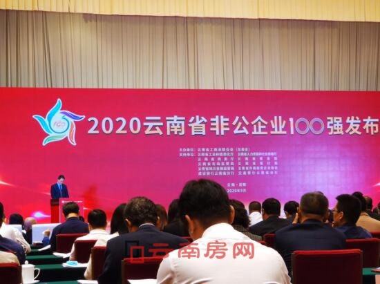 云南省2020年非公企業100強發布會現場 云南省2020年非公企業100強發布會現場