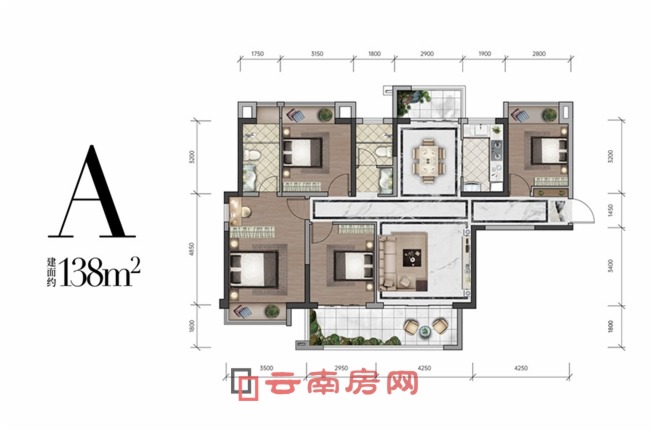 招商雍和府項目A戶型圖 招商雍和府項目A戶型圖