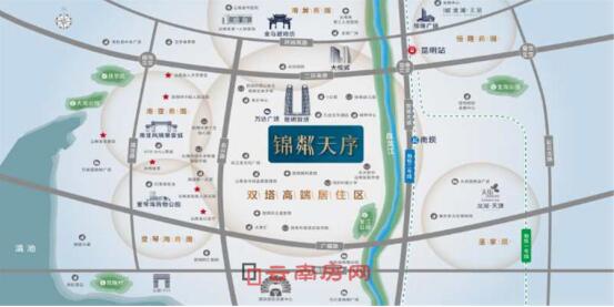 所處的區域位置,決定了錦粼天序有著不俗的配套條件 所處的區域位置,決定了錦粼天序有著不俗的配套條件