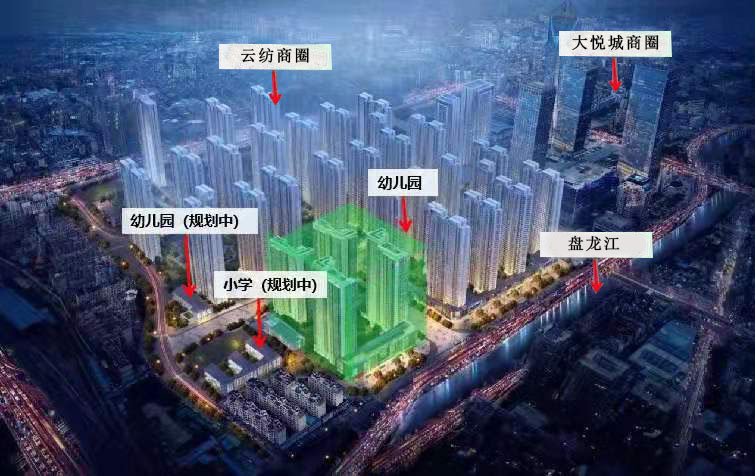 隆盛府項目區位示意圖 隆盛府項目區位示意圖