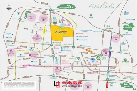 萬科城區位示意 萬科城區位示意