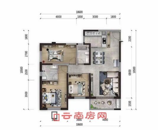 藍光德商天域C7戶型圖 藍光德商天域C7戶型圖