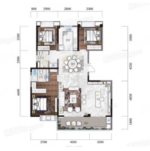 約144㎡戶型圖 約144㎡戶型圖