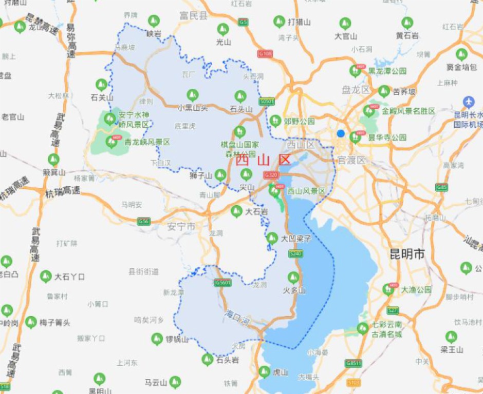 團結片區以山地為主,為西山區的縱深腹地 團結片區以山地為主,為西山區的縱深腹地