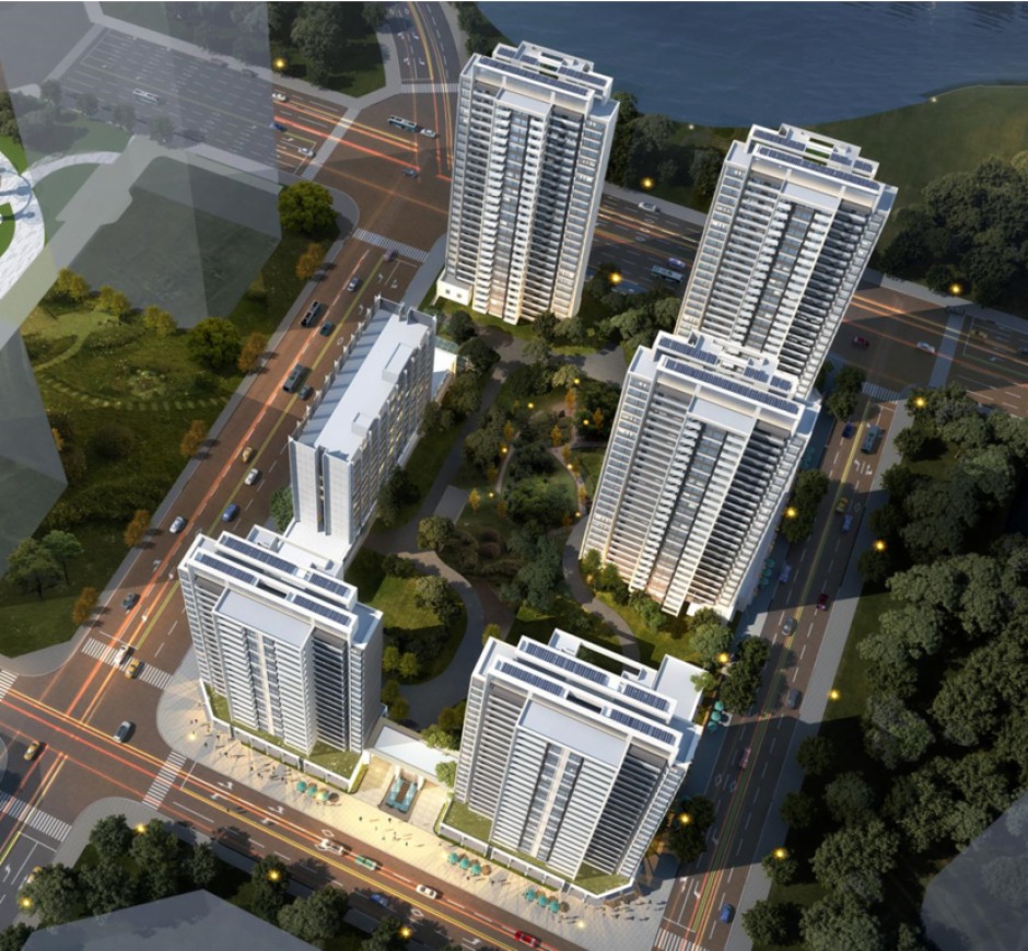 公園壹號是典型的低密純板式住宅社區 公園壹號是典型的低密純板式住宅社區