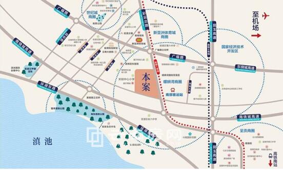 俊發觀云海項目區位圖 俊發觀云海項目區位圖