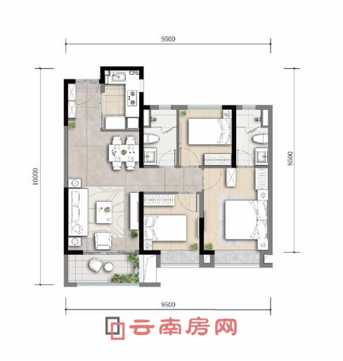 大華錦繡麓城項目A3戶型圖 大華錦繡麓城項目A3戶型圖