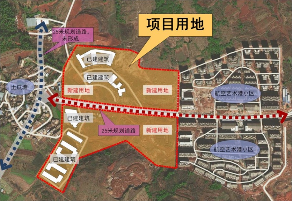 已過規(guī)的昆明傳媒學院二期擴建用地范圍 已過規(guī)的昆明傳媒學院二期擴建用地范圍