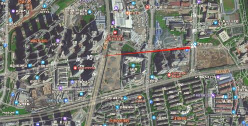 雙塔片區新建318號路位置示意圖 雙塔片區新建318號路位置示意圖