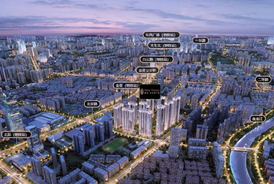 美的北京路9號 區位配套鳥瞰效果圖 美的北京路9號 區位配套鳥瞰效果圖