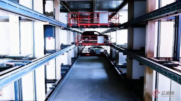 紅河州最大機械式智慧停車場竣工 紅河州最大機械式智慧停車場竣工