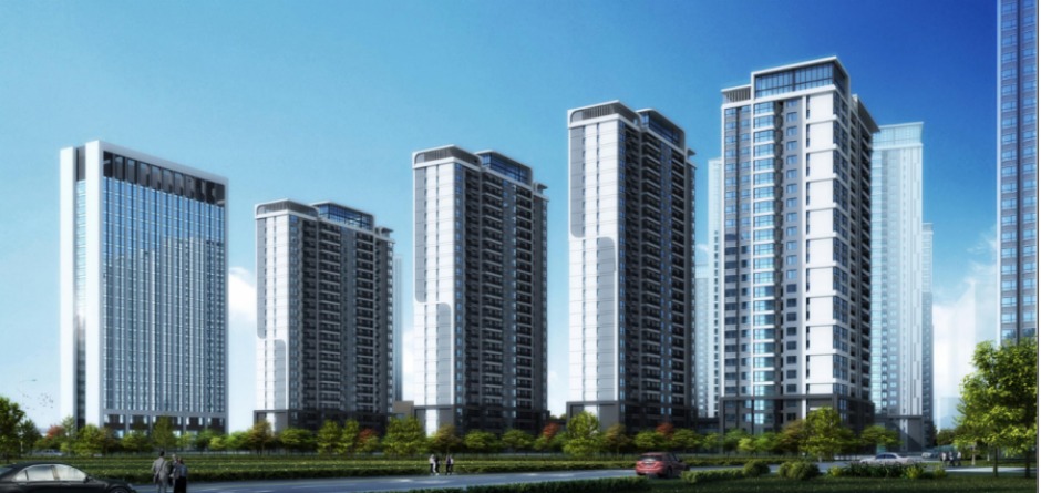 蛤蟆山1號地塊規劃效果圖,擬建有4棟高層住宅 蛤蟆山1號地塊規劃效果圖,擬建有4棟高層住宅