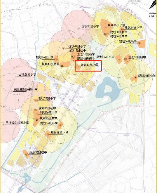 巫家壩GD-WJB2-A2-04-01地塊學校為規劃42班小學