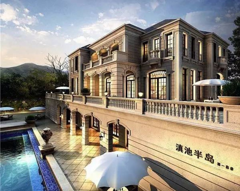 滇池湖濱半島的歐式商墅 滇池湖濱半島的歐式商墅