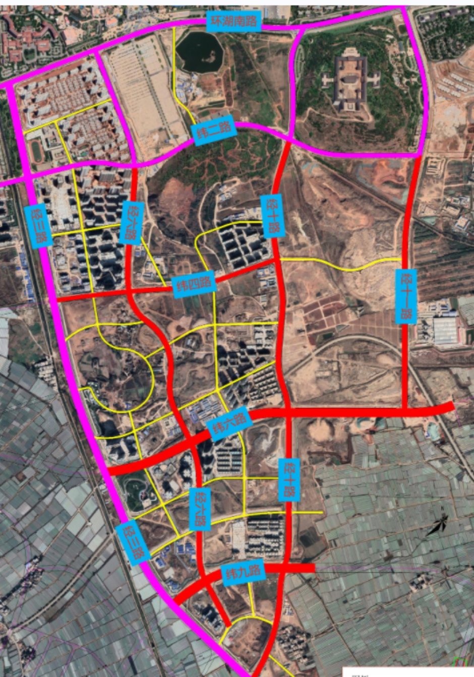 古滇片區(qū)四縱四橫新建工程三期6條道路具體走向(紅色) 古滇片區(qū)四縱四橫新建工程三期6條道路具體走向(紅色)