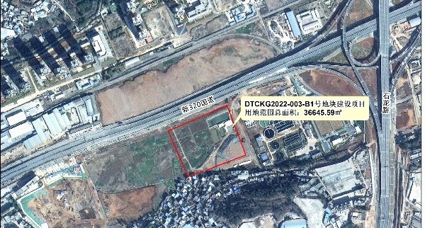 空港經(jīng)濟區(qū)DTCKG2022-003-B1號地塊位置示意 空港經(jīng)濟區(qū)DTCKG2022-003-B1號地塊位置示意