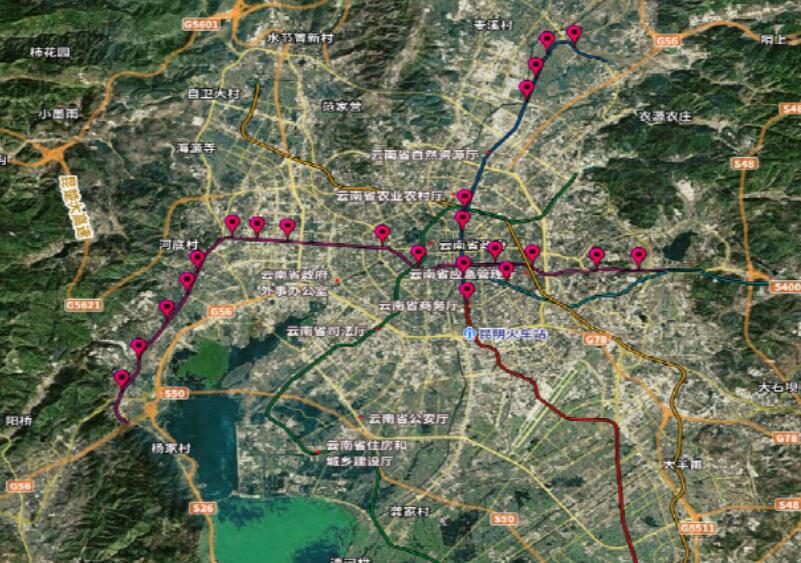 昆明地鐵電動自行車充電樁擬建位置 昆明地鐵電動自行車充電樁擬建位置