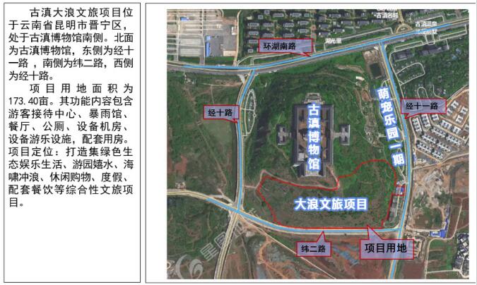 古滇大浪文旅項目位置 古滇大浪文旅項目位置