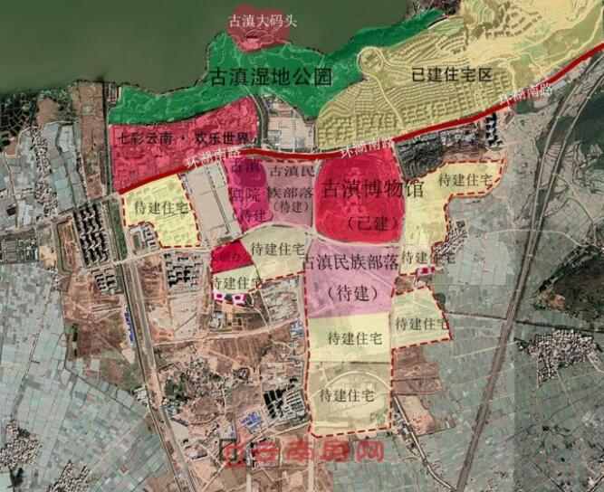 早期的古滇名城總體規(guī)劃,其中樂園文旅項目用地占比很大 早期的古滇名城總體規(guī)劃,其中樂園文旅項目用地占比很大