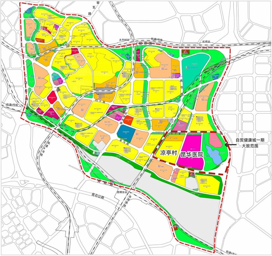 涼亭片區規劃示意(2020年12月版) 涼亭片區規劃示意(2020年12月版)