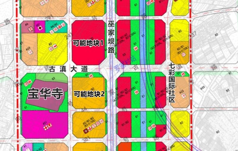 云南房網年初推測的山姆會員店兩個可能建設地塊,即將拍賣的是地塊2 云南房網年初推測的山姆會員店兩個可能建設地塊,即將拍賣的是地塊2